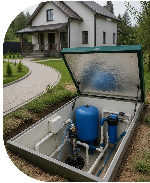 Автономное водоснабжение дома в Кропоткине от 162885 р. | АПаруса-Крп
